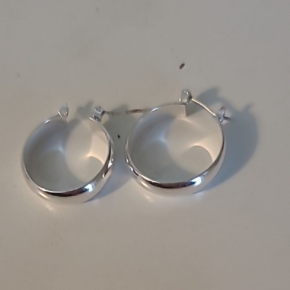 Elegant Silver Hoop Earrings